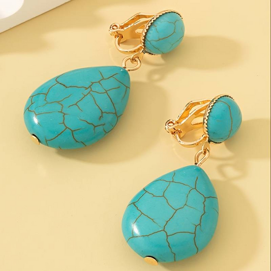 Dangle Clip On Earrings