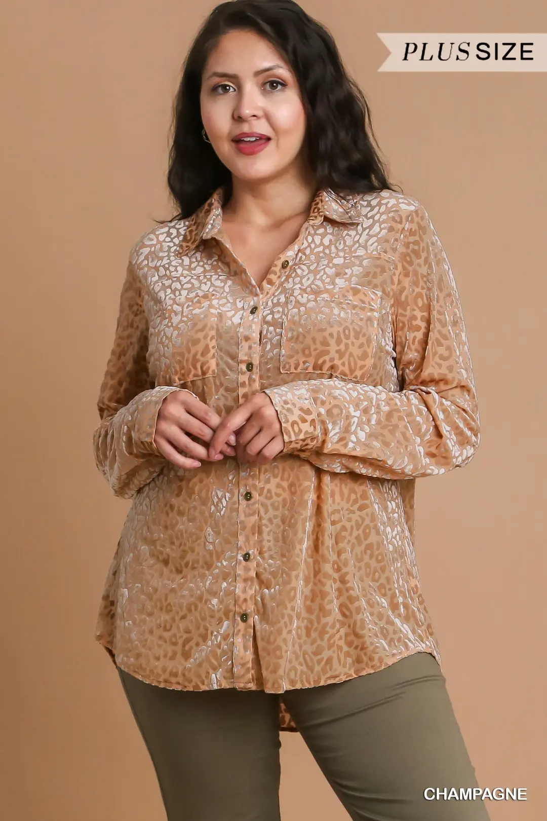 Burnout Leopard Blouse