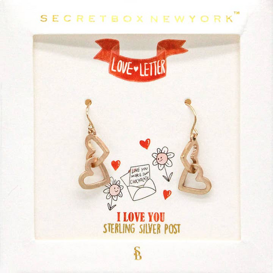 Love Letter Heart Earrings