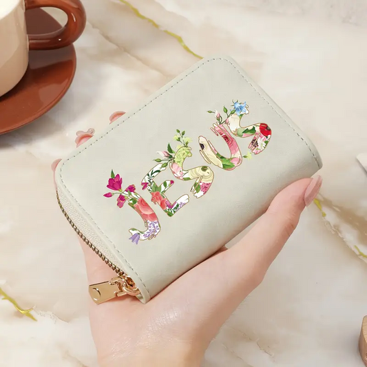 Jesus Small Zipper Wallet