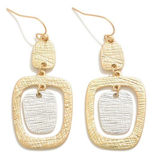 Textured Geometric Earrings