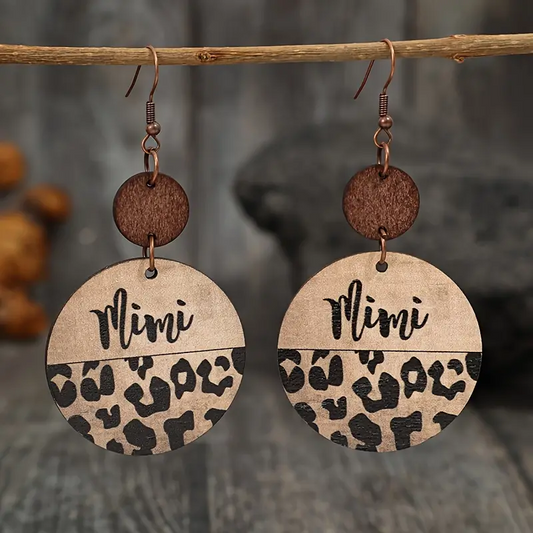 Mimi Wooden Earrings