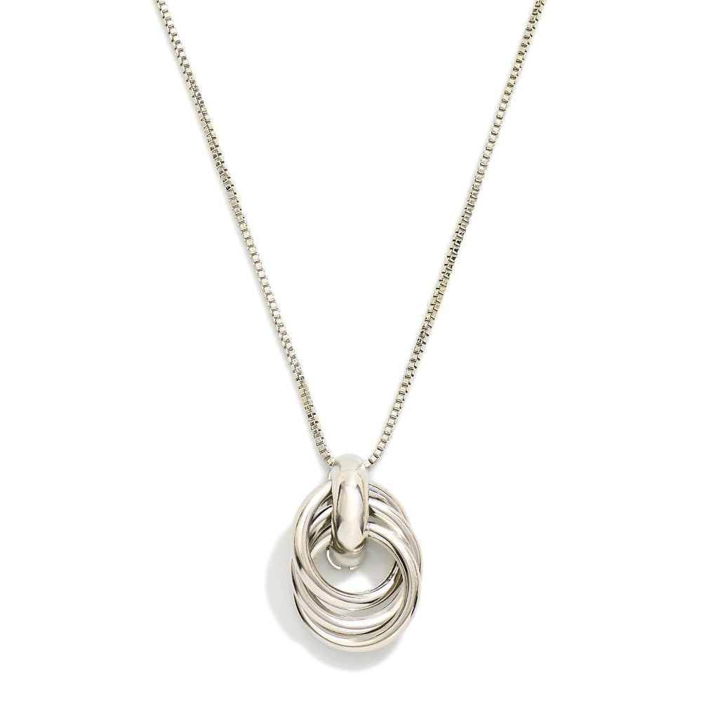 Box Chain Pendant Necklace