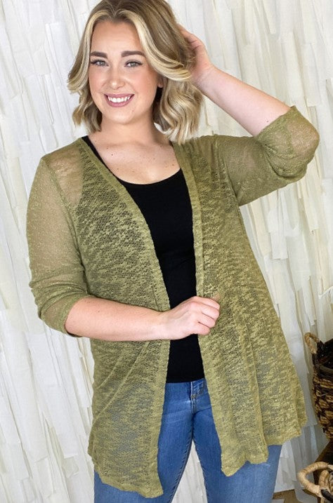 Lightweight Slub Cardigan