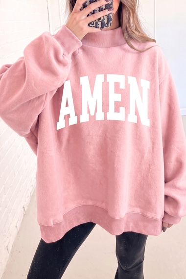 Reversible Mock Neck Sweatshirt