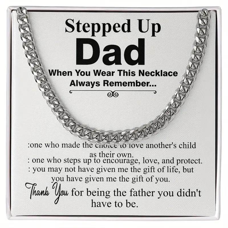 Stepped Up Dad Necklace