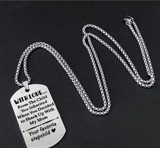 Step Dad Dog Tag