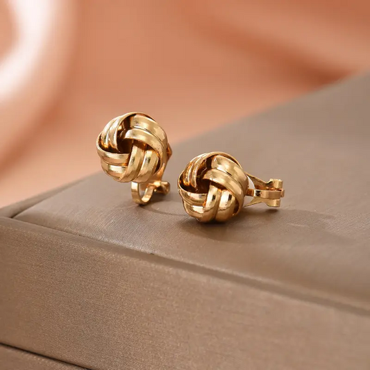 Stud Clip On Earrings