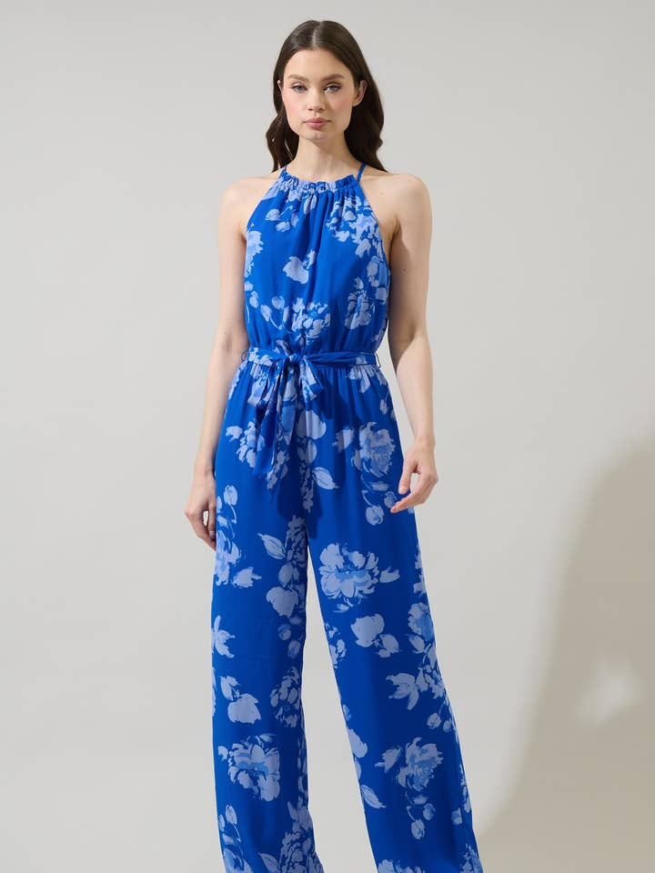 Lilith Floral Trapeze Jumpsuit
