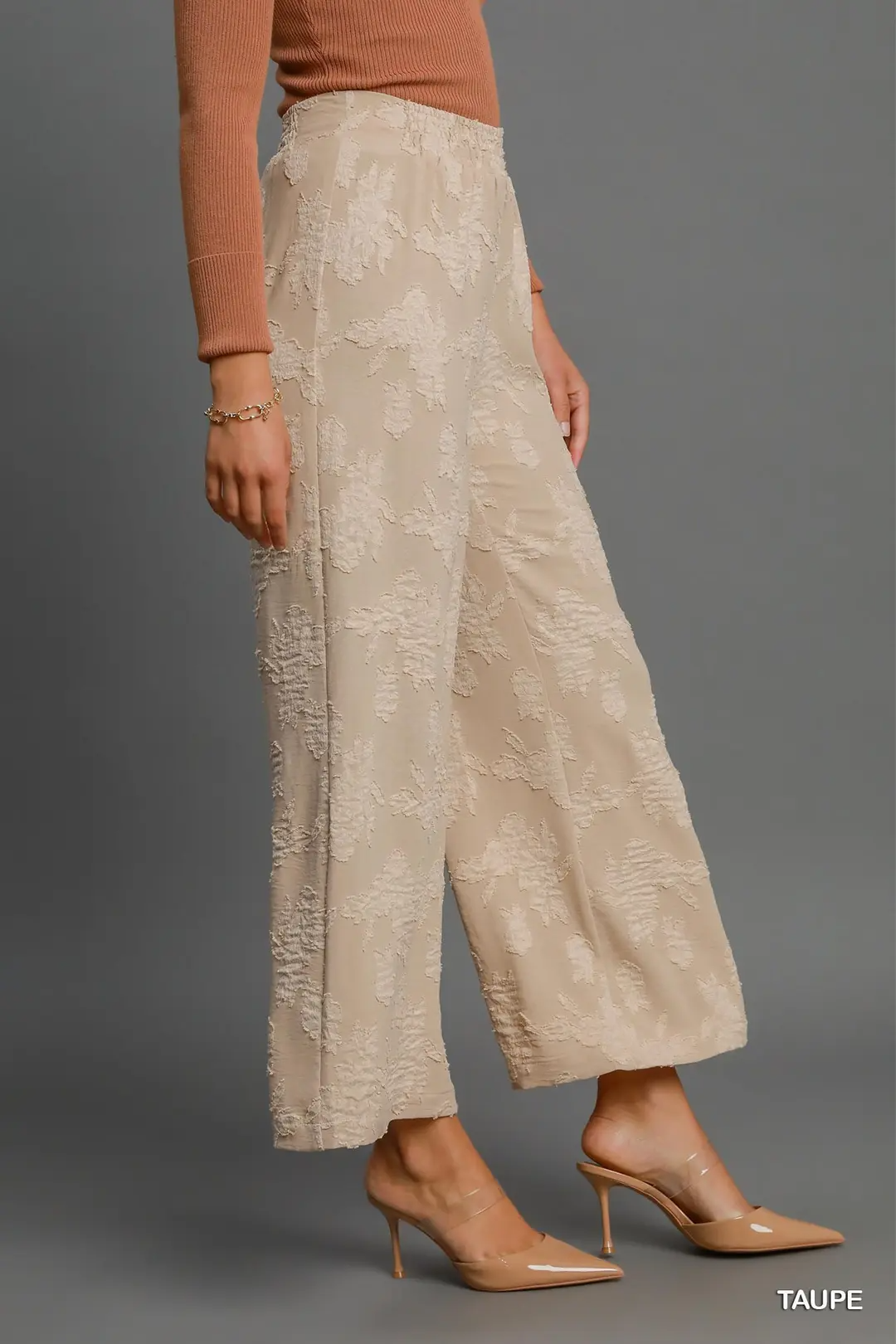 Floral Burnout Pants