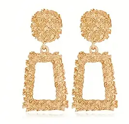 Hammered Clip On Earrings