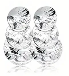 Hammered Clip On Earrings