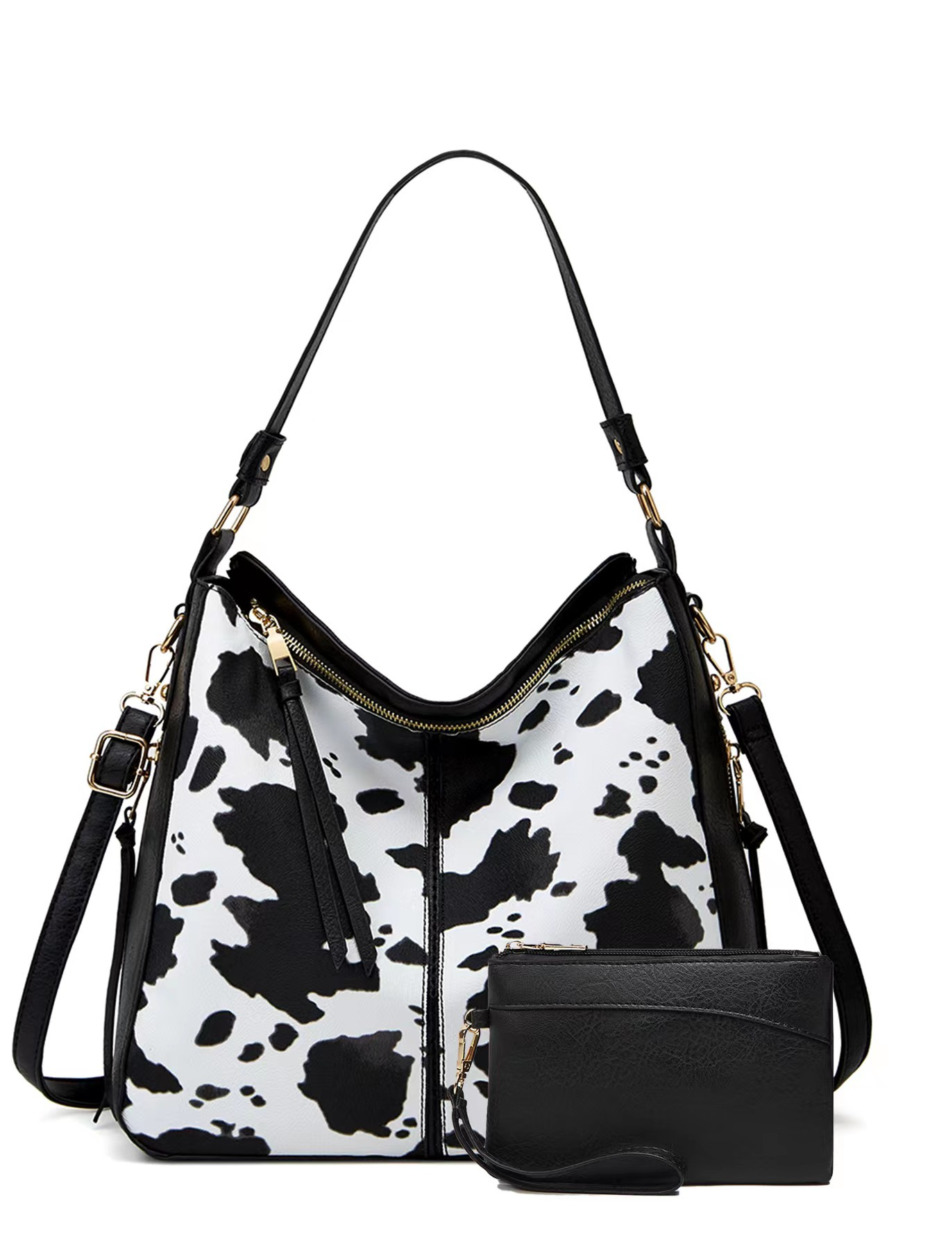 Sadie Cow Shoulder Bag Set