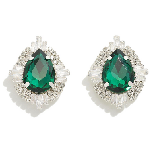 Emerald Stud Earrings