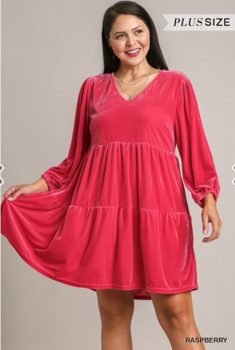 sachin and babi light blue dress Rosalia Cowl Neck Maxi Dress / Raspberry | Meshki main image 1