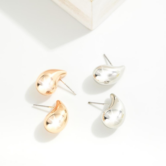 Teardrop Post Earrings