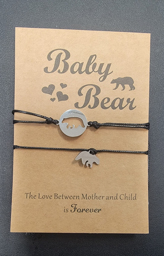 Mama & Baby Bear Bracelets