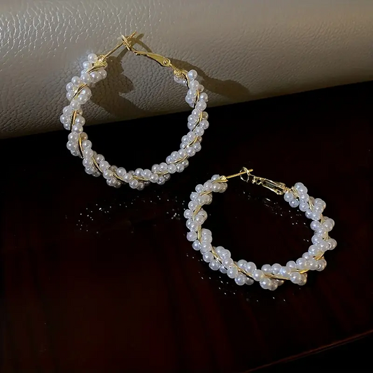 Pearl Vine Hoops