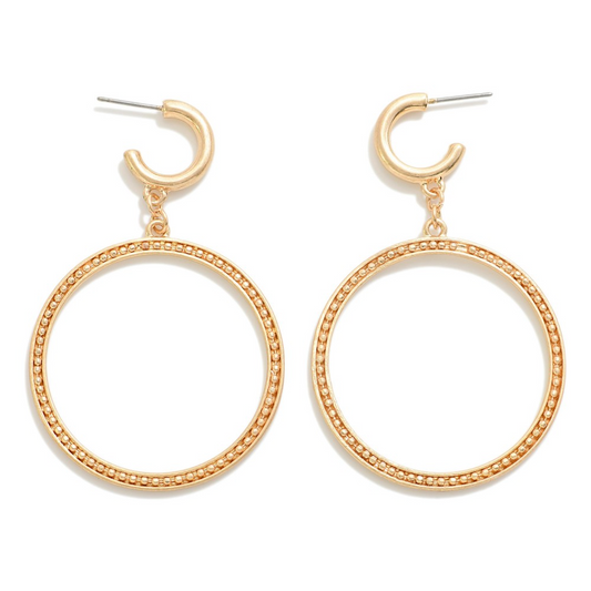 Ball Chain Drop Hoops