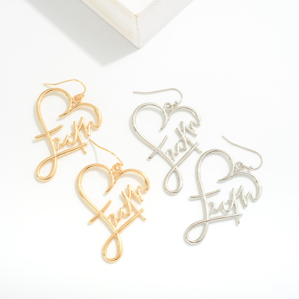 Faith Heart Earrings