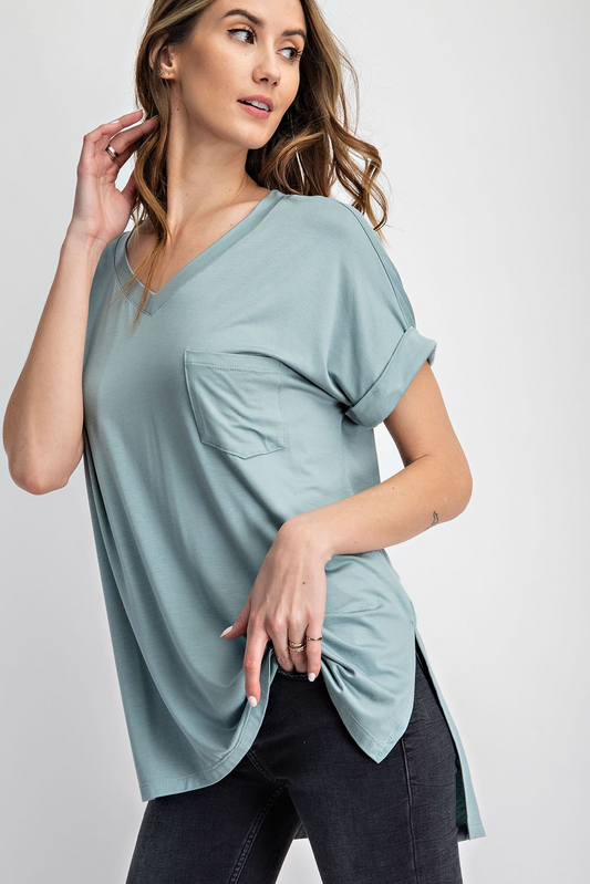 Hi-Lo Pocket Tee