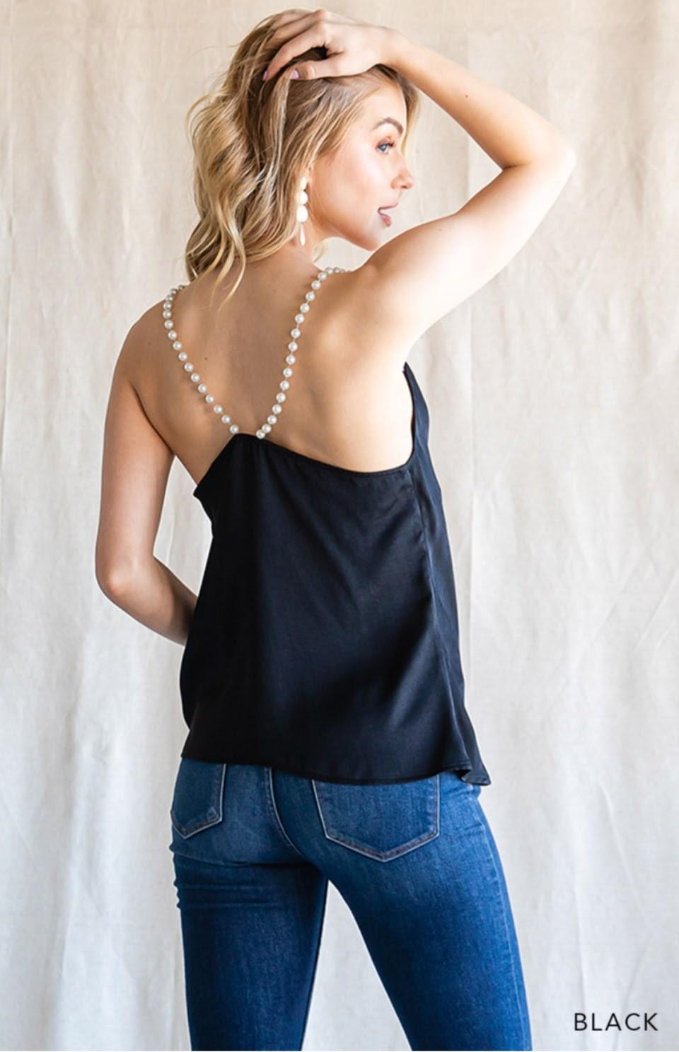 All Pearls On Me Cami - Lady Dorothy Boutique