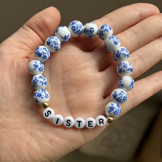 Customized Porcelain Bead Bracelet