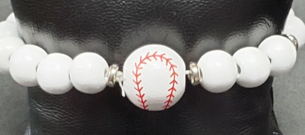 Baseball Stretch Bracelet - Lady Dorothy Boutique