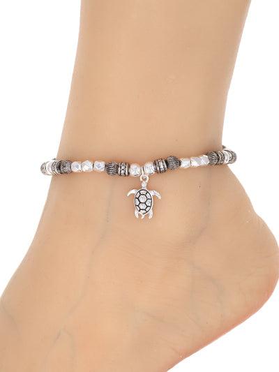 Beaded Sea Life Charm Anklet - Lady Dorothy Boutique