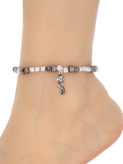 Beaded Sea Life Charm Anklet - Lady Dorothy Boutique