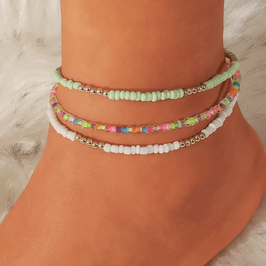 Beaded Stack Anklet - Lady Dorothy Boutique