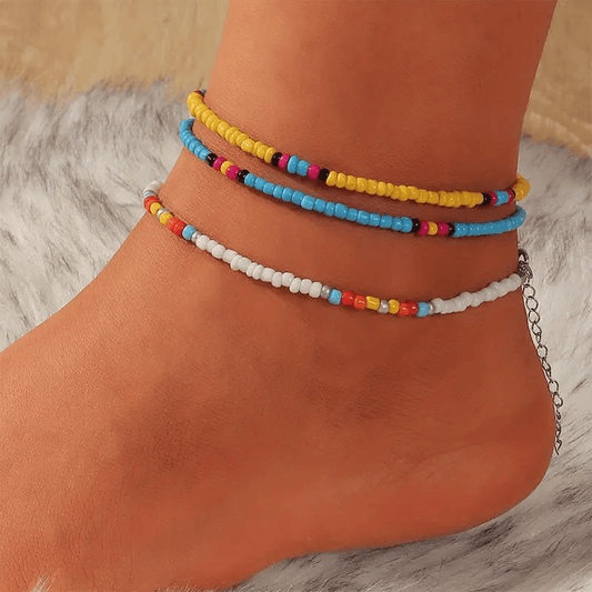 Beaded Stack Anklet - Lady Dorothy Boutique