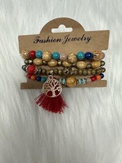 Beads And Baubles Stack Bracelet - Lady Dorothy Boutique