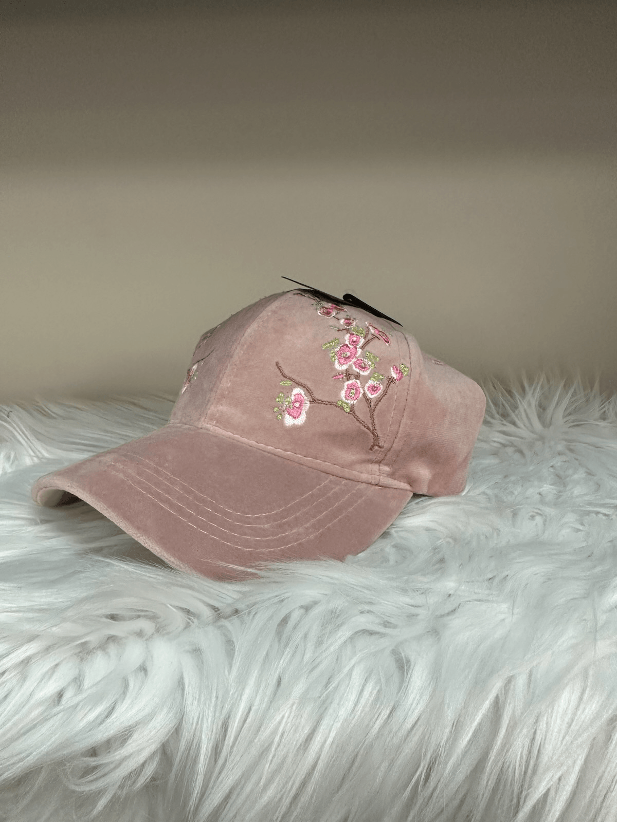 Brushed Embroidered Hat - Lady Dorothy Boutique