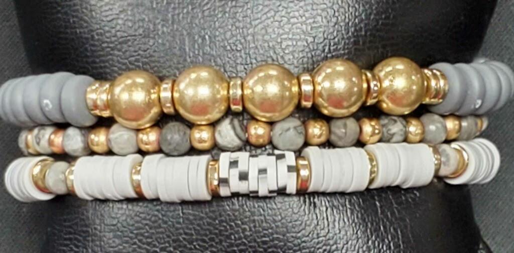 Clay Bead Stack Bracelets - Lady Dorothy Boutique