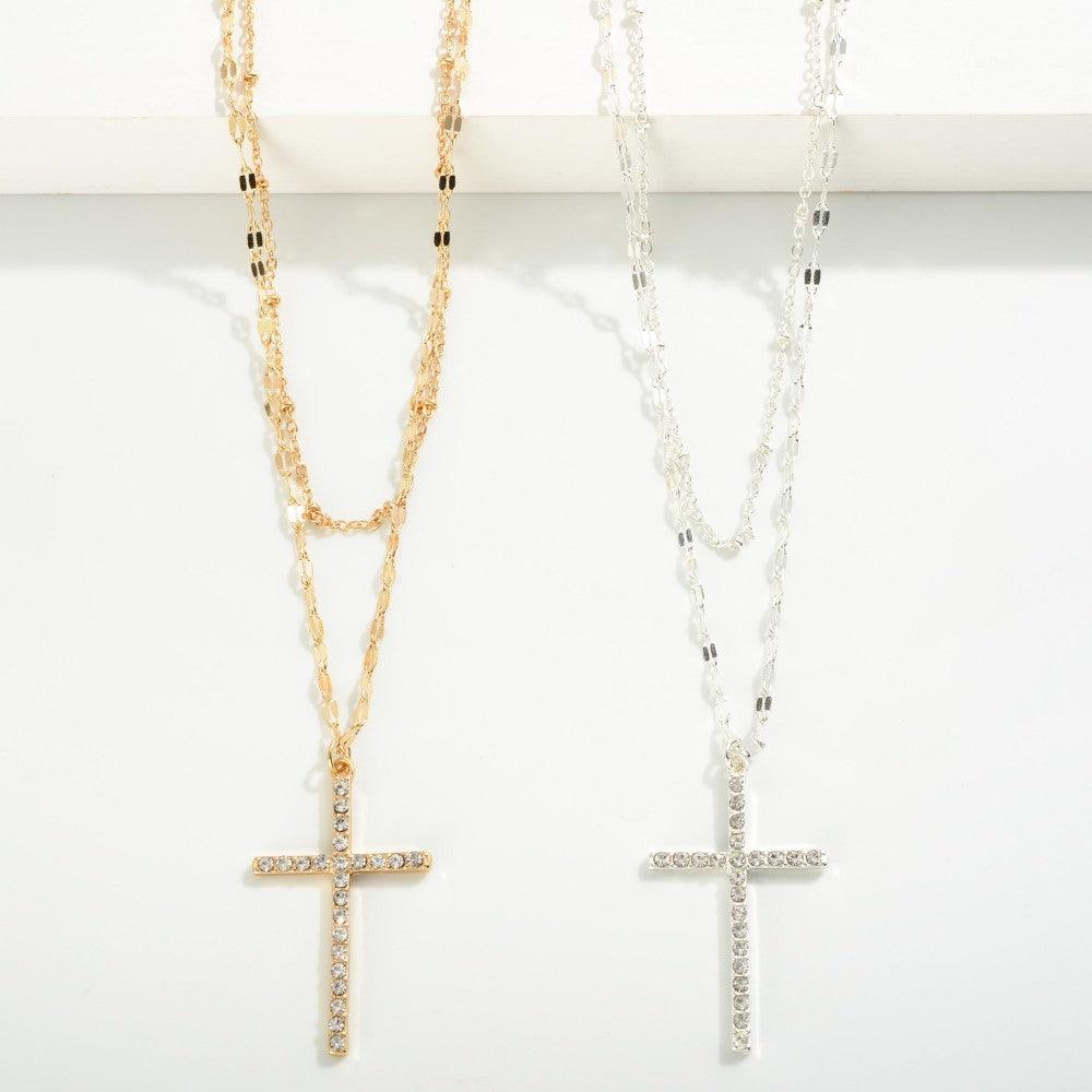 Cross Chain link Necklace - Lady Dorothy Boutique