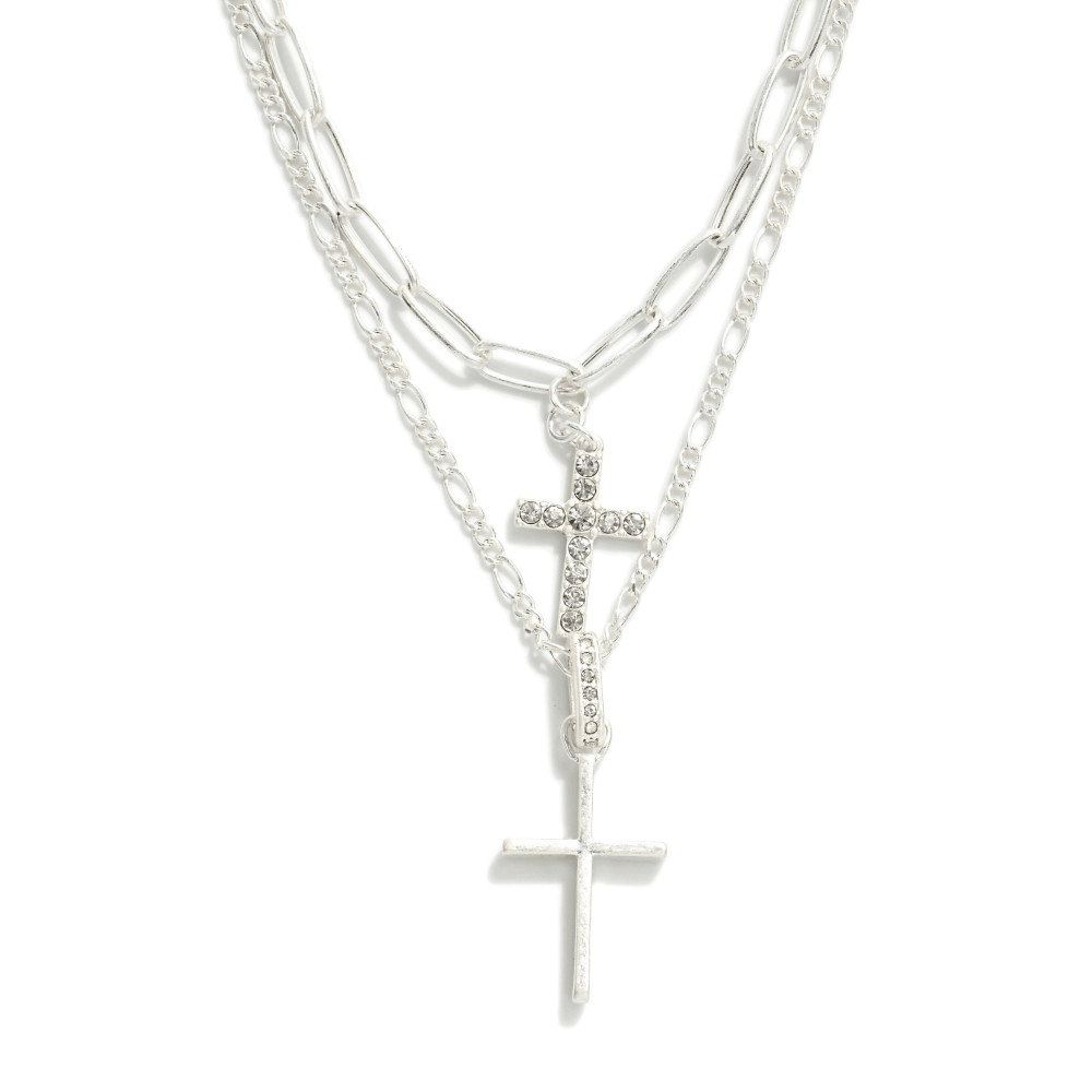 Cross Chain link Necklace - Lady Dorothy Boutique
