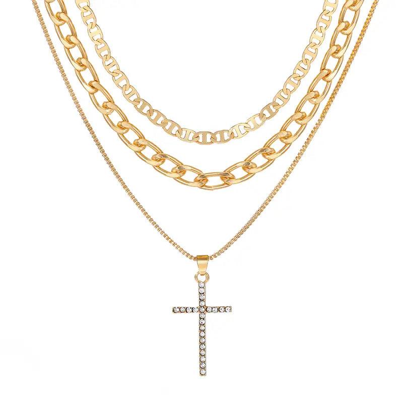 Cross Pendant Chain Necklace - Lady Dorothy Boutique