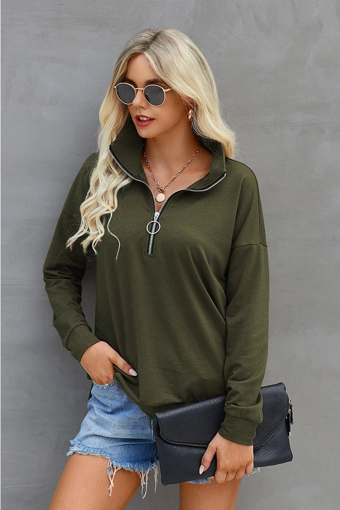 Fair Time Zip Up Sweatshirt