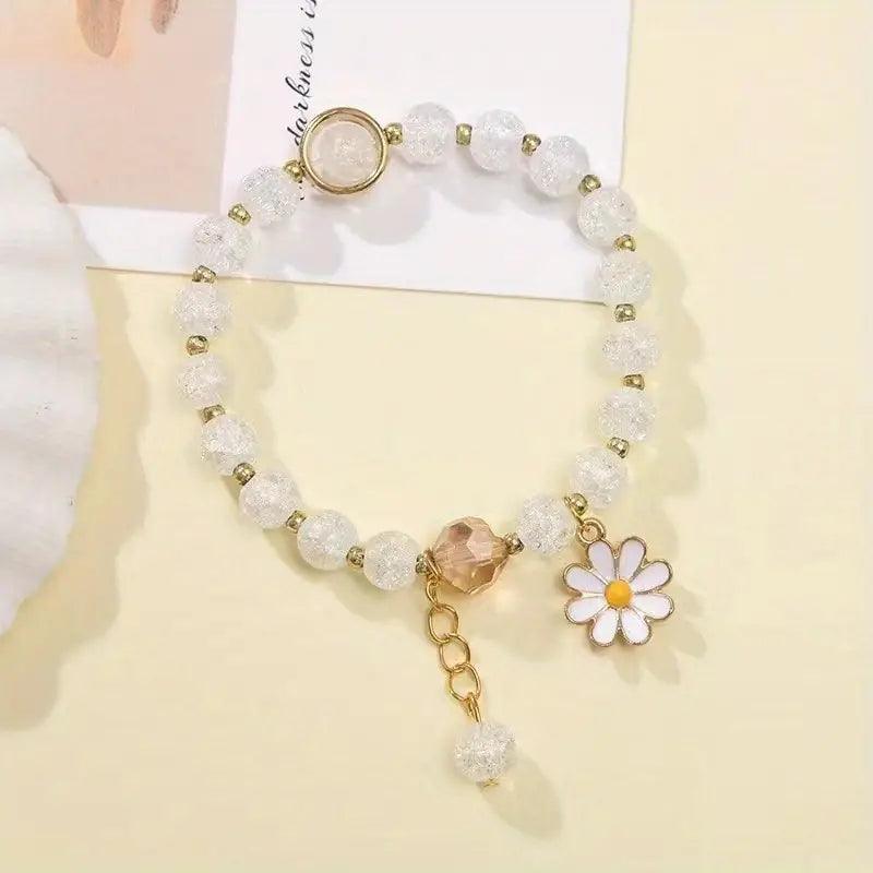 Daisy Crystal Bead Bracelet - Lady Dorothy Boutique