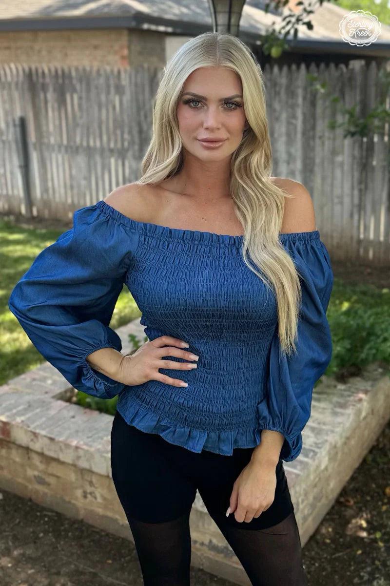 Denim Darling Top - Lady Dorothy Boutique