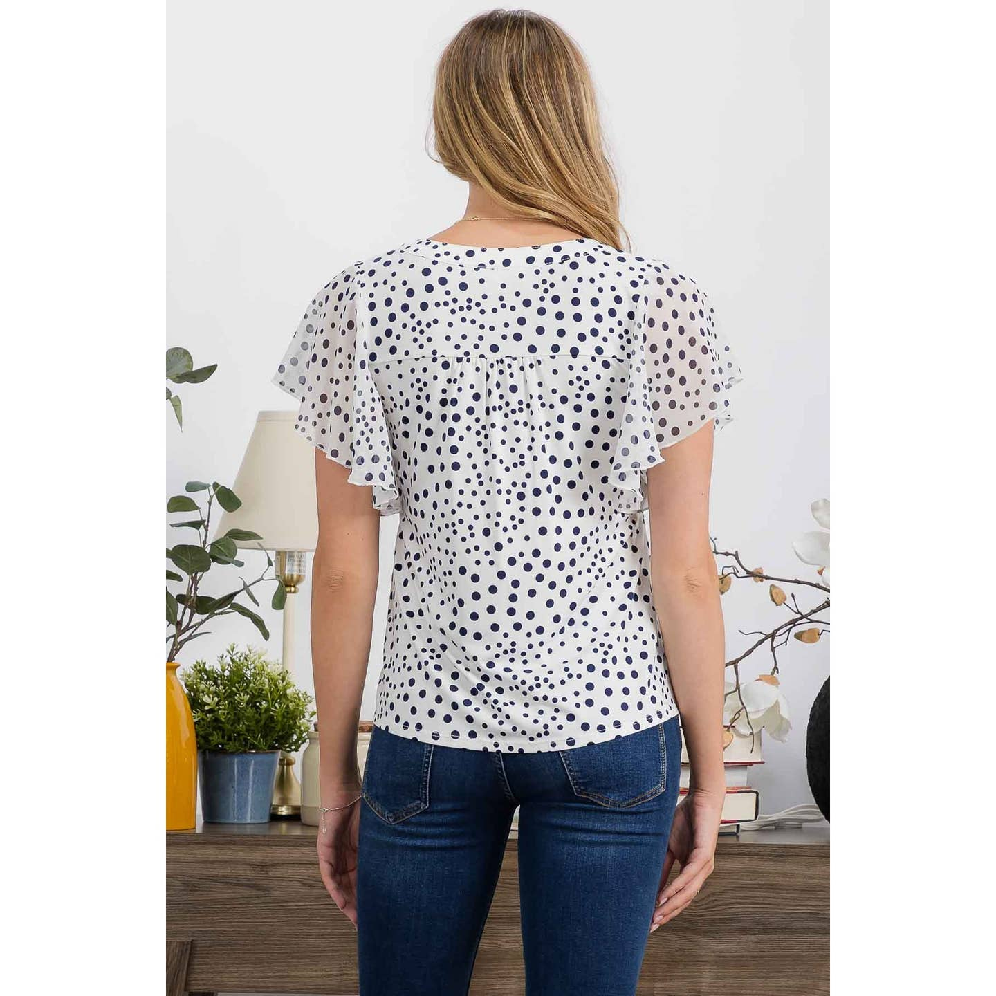 Sheer Flutterby Blouse
