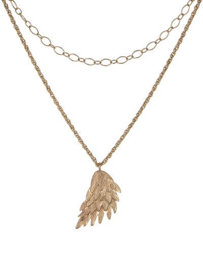 Double Strand Wing Necklace - Lady Dorothy Boutique