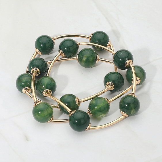 Bubble Bead Stretch Stack Bracelet