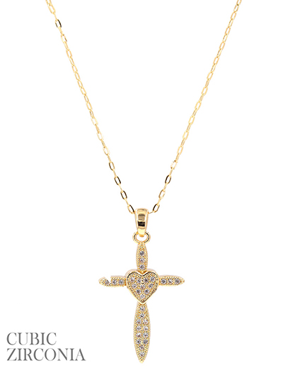 Cross Heart Necklace