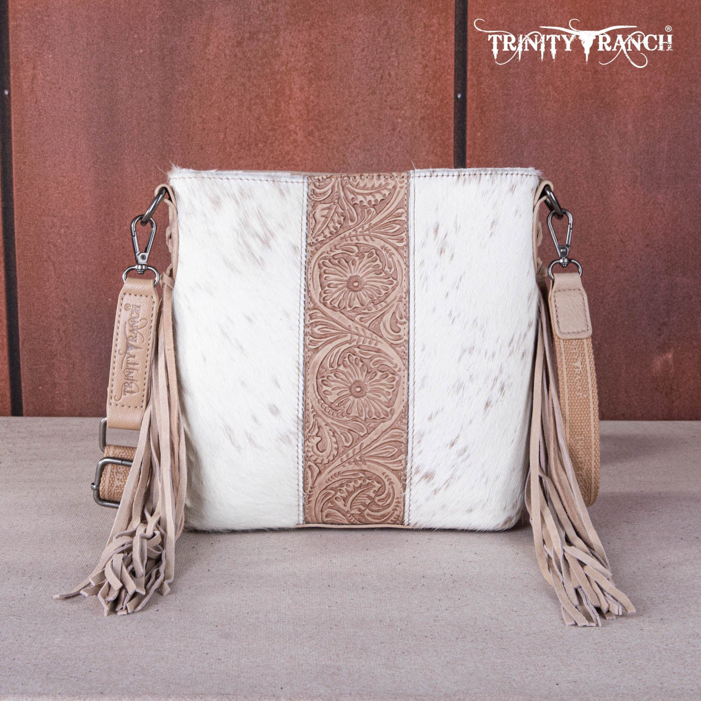 Trinity Ranch Hair On Hide Fringe Concealed Carry Crossbody