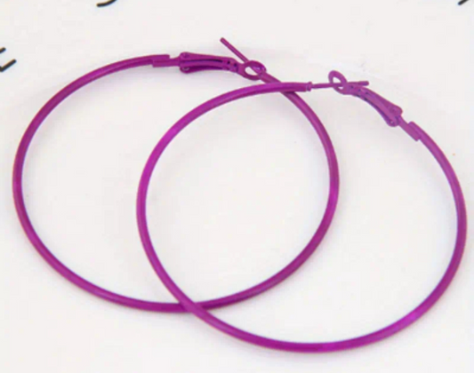 Neon Vibes Hoops