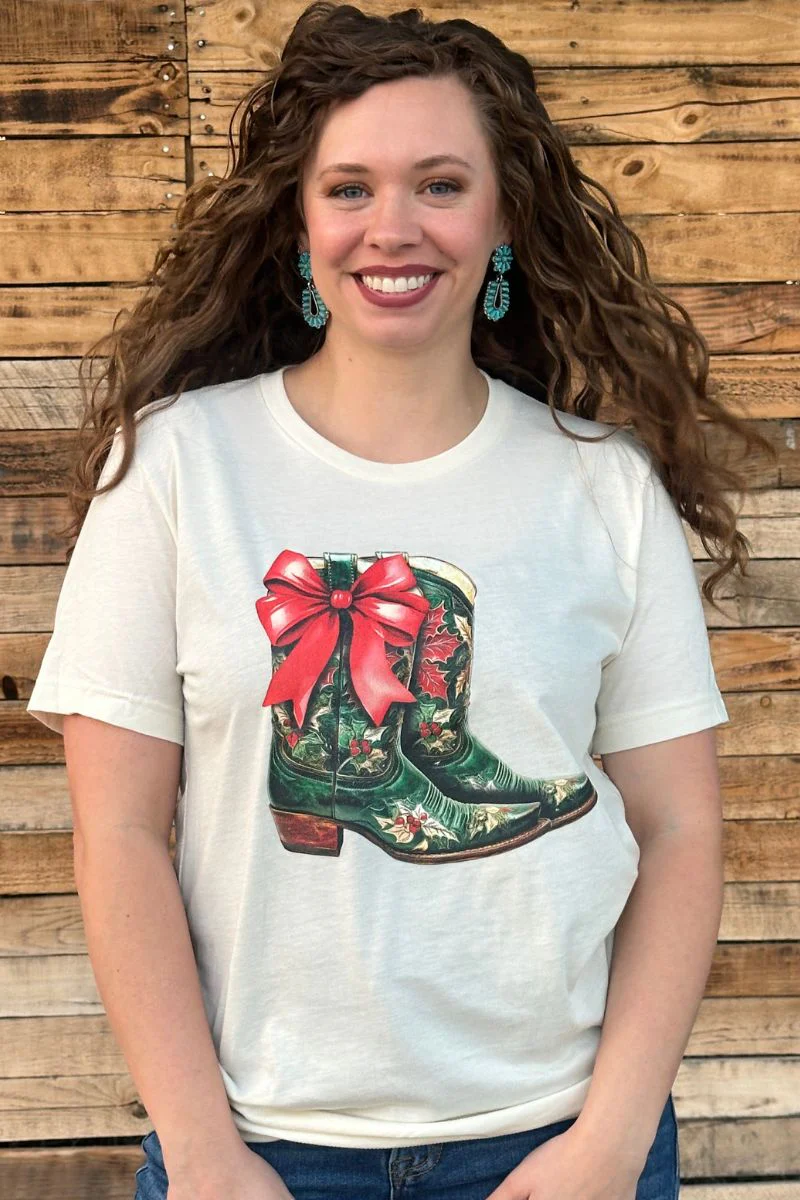 All I Want For Christmas Is Boots Tee