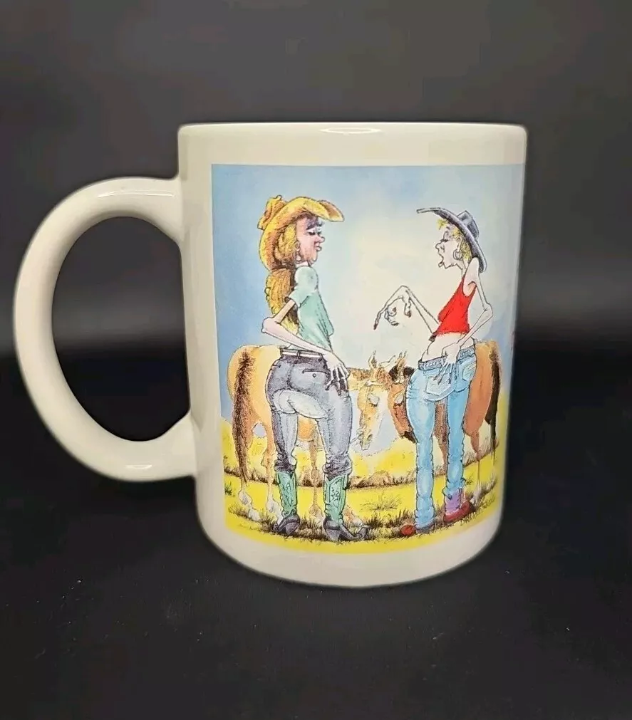 Vintage 90's Leanin' Tree Coffee Mug