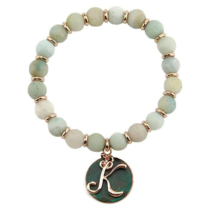 Semi Precious Stone Bead Letter Collection